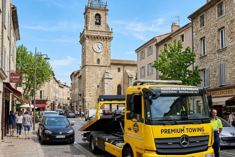 Dépannage et remorquage automobile à Draguignan dans le centre Var