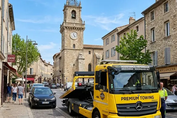 Dépannage et remorquage automobile à Draguignan dans le centre Var
